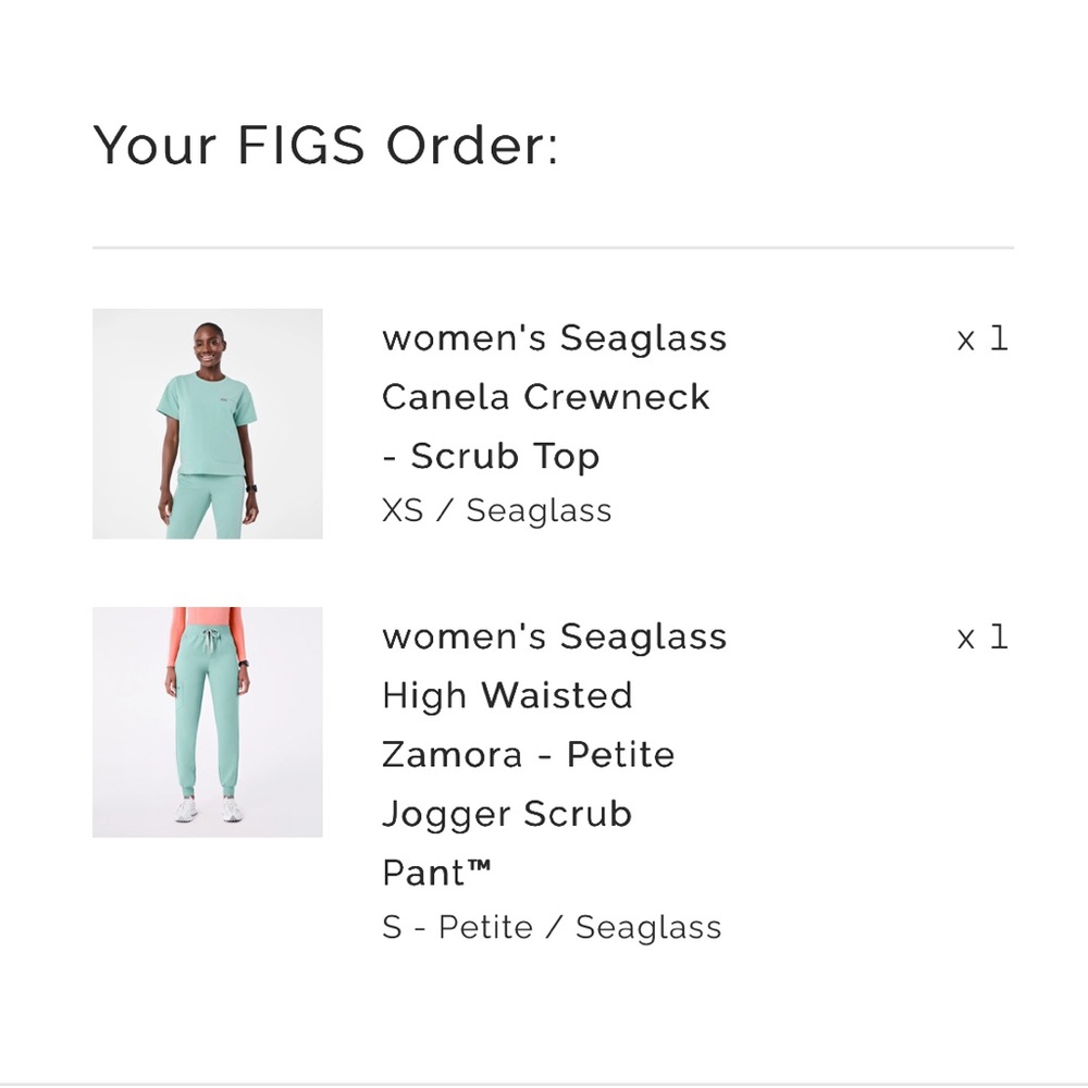 Figs Green Modern Jogger Track Pants
